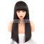 Wholesale hair preplucked straight wave human hair lace front wig