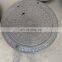 Ductile cast iron heavy duty square frame round cover manhole cover