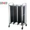 Electronic factory cleanroom Antistatic tool cart, ESD pcb magazine rack storage cart