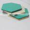 Customized colorful hexagon felt coasters