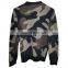 DiZNEW Wholesale Custom 100% Cotton Camo Sweaters O-neck Sweater Men