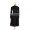 TWOTWINSTYLE Casual Lace Stand Collar Backless Hollow Out Long Sleeve Womens Dresses Sexy