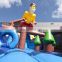 Inflatable Skier Themed Jumping Castle Slide Playground Amusement Park Equipment