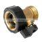 Garden brass one way water hose shut off valve