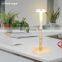 Luxury rechargable restaurant cordless ceramic table lamp