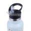 Low MOQ Custom 350 ml kids straw water bottle for outdoor