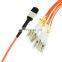 ftth 12 core MPO to LC Female Male Optic MTP SM MM fiber jumper cordon de raccordement en fibre fiber patch cord