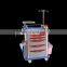 Factory Price Hospital ABSMedical Nursing Cart Emergency Trolley for Hospital