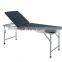 201 stainless steel  folding medical examination bed couch with mattress