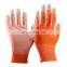 EN388 Best Price Palm Fit Gloves Protective Polyurethane  Luva For Light Industry