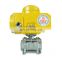pneumatic magnetic valve control triple pneumatic operated directional valve ball valve for water air