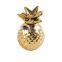 diy cute adult gold white pineapple shape ceramic money box coins piggy saving bank atm for party manufacturers