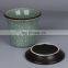Antique the Ge Kiln crackle glaze colorful ceramic flower pot with tray