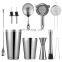 10 Pcs Premium Black, Cocktail Kit Set Cocktail Making Set Cocktail Shaker Set/