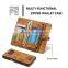 Colorful cell phone wallet case for Samsung S7, leather cell case for S7,cell phone case wallet for galaxy S7