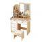Modern Simple Design Dressing Table With Mirror And 4 Drawers Makeup Dresser