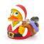 Christmas holiday gift logo printing giant rubber duck bath toy for kids