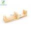 Bamboo Wood Wall Mount Foldable Coat Hook Adjustable Hotel Style Folding Towel Rack