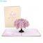 2022 Best Sellers Cherry Blossom 3D Pop-up Cards Birthday Greeting Cards for Mom