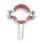 stainless steel sanitary 6inch pipe holder rubber tube pipe hanger