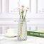 Design Wholesale Handmade Nordic Wedding Garden Home Decorative Creative Diamond Modern Clear Crystal Glass Pot Flower Vase