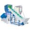 Industrial PET Sheet Plastic film Crushing Crusher Machine with blower and silo hopper
