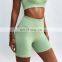 Custom Seamless Peach Butt Biker Shorts Sports Fitness High Rise Breathable Yoga Pants