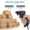Handheld Barcode Reader 2D Wireless Barcode Scanner with USB Cradle Receiver Charging Base & Button Control