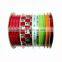 Red with White Checked Gift Package Ribbons and Decoratibed Ribbon Spools/Balloon Curling Ribbon Rolls