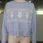 women's round neck long sleeve pullover with pattern
