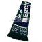 Custom jacquard knit scarf promotional scarf embroidered scarf