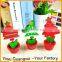 Wooden christmas flower pots clip business card holder