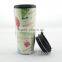 Cheap Double Wall Plastic Printed Coffee Mugs
