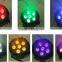 Wholesale 6pcs RGBWA UV Pink 7 in1 colorful waterproof LED PAR light