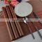 Red classics Non-slip Insulation Moor Crossweave Woven PVC Non-slip Insulation Placemat Washable Table dish Mats