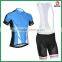 Sublimation top quality custom team cycling cloth & bib short & arm warmers & cycling jersey