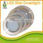 2015 Factrory wholesale led downlight aluminum smd5630 120mm golden round 12w led slim downlight