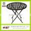 2015 metal folding table set black metal table outdoor metal table