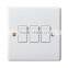 3 Gang 1way/2way White Wall Switch