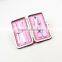 Hard Case Pink Rose Printed Artistic Manicure Pedicure Set,Nail Tools For Girls