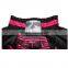 black pink whole muay thai boxing shorts,mma shorts with embroidery