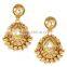 Indian Gold Tone Polish With Imitation Kundan Drop Party Wear Necklace For