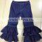 Wholesale Baby girls boutique cotton jeans kids denim ruffle pants new style