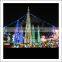 outdoor Christmas light sculpture tower