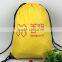 2015 Fashionable420D polyester drawstring backpack bag with front zipper pocket,drawstring sportpack bag