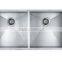 double bowl stainless steel handmade kitchen sink