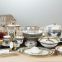 Home wholesale dark red tableware dinnerware set for german porcelain dinnerware