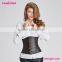 Black gothic underbust corset with buckles