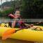 Sun Life inflatable kayak fishing with 2 clear polycarbonate windows