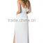 New Design Custom Made long black evening dress